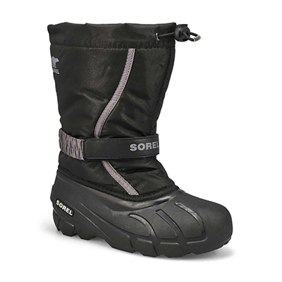 Bys Flurry Pull On Winter Boot - Black/City Grey