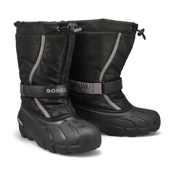 Boys'  Flurry Pull On Winter Boot - Black/City Gre