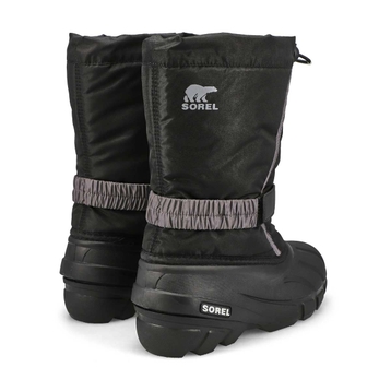 Boys'  Flurry Pull On Winter Boot - Black/City Gre