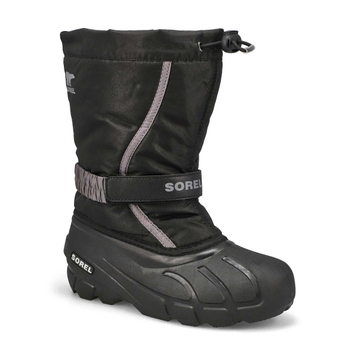 Boys'  Flurry Pull On Winter Boot - Black/City Gre