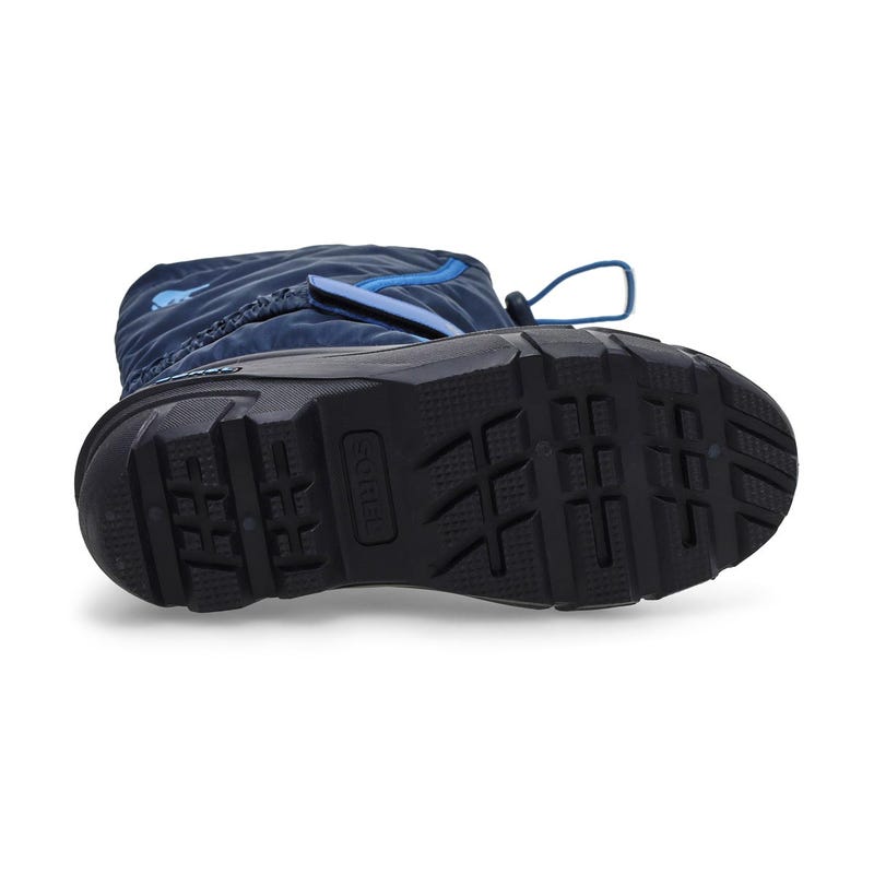 Botte d'hiver à enfiler FLURRY, marine collégial/atmosphère, garçons