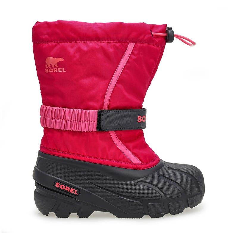Botte d'hiver à enfiler FLURRY, rosé profond/rose tropical, filles