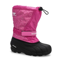 Girls'  Flurry Pull On Winter Boot - Orchid/ Black