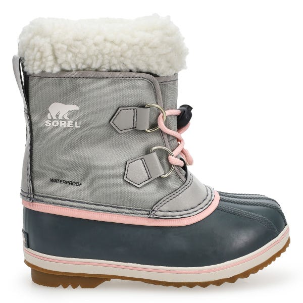 Girls'  Yoot Pac Nylon Waterproof Winter Boot - Dove/Gum