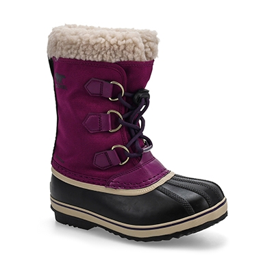 Botte d'hiver imperméable YOOT PAC NYLON, iris foncé/prune, filles
