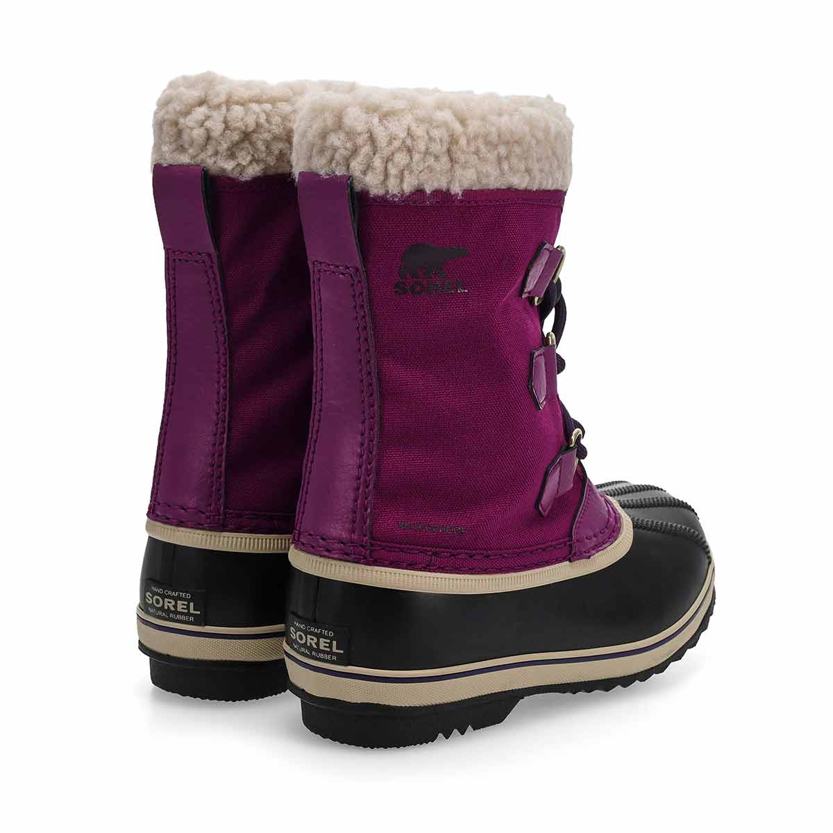 Girls'  Yoot Pac Nylon Waterproof Winter Boot - Dark Iris/ Plum