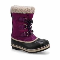 Girls'  Yoot Pac Nylon Waterproof Winter Boot - Dark Iris/ Plum