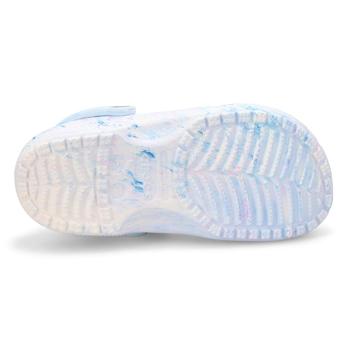 Women's Classic Watercolor Marbled Clog - Blue Multi