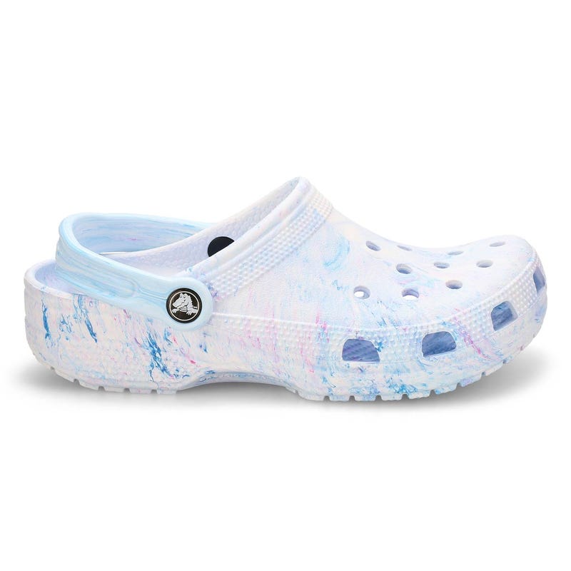 Sabot CLASSIC WATERCOLOR MARBLED, bleu multi, femmes