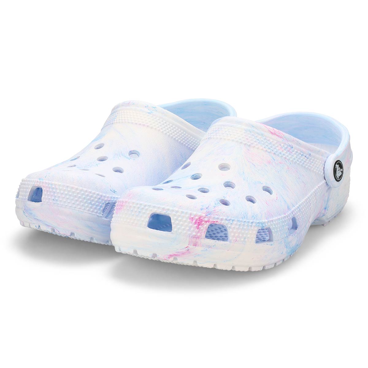 Women's Classic Watercolor Marbled Clog - Blue Multi