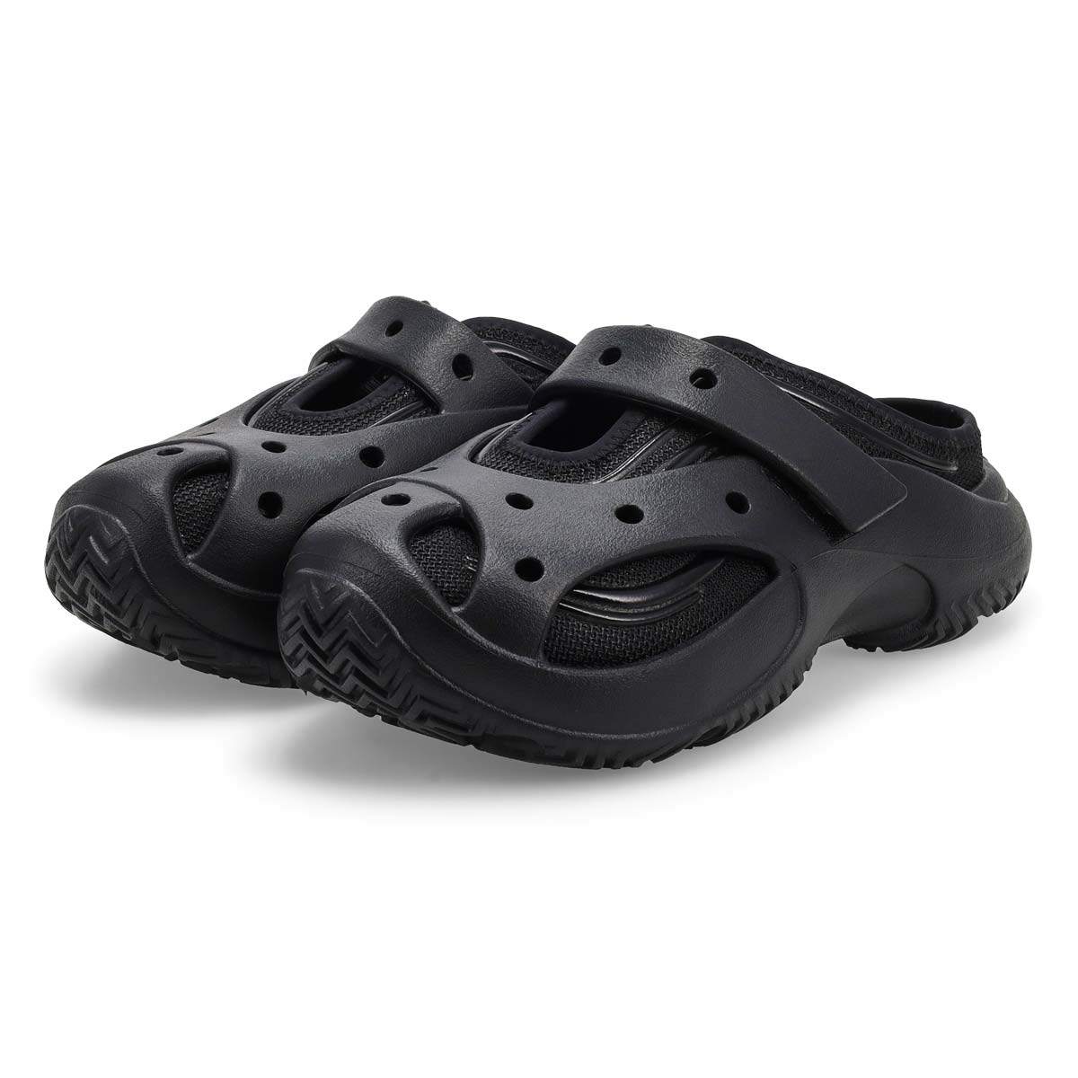 Women's Caged Mule EVA Comfort Clog - Black