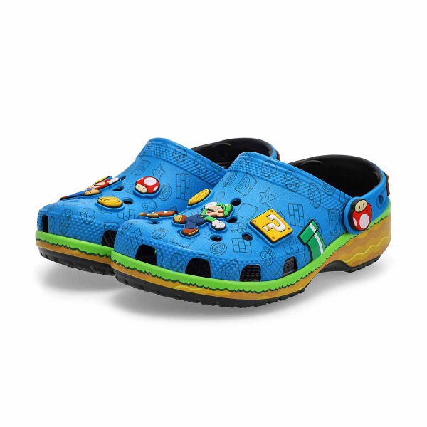 Sabot pour enfants Super Mario Core en EVA – Bleu