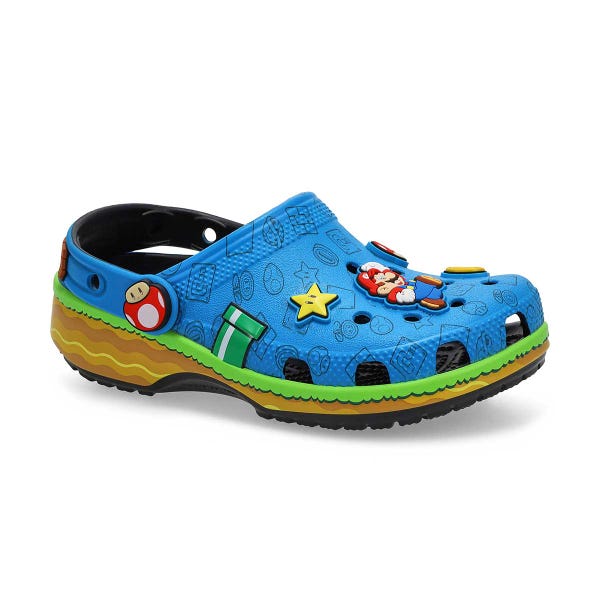 Sabot pour enfants Super Mario Core en EVA – Bleu