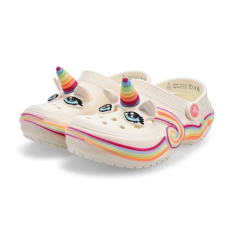 Sabot de confort CLASSIC UNICORN EVA, craie, enfants