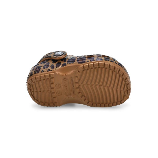 Sabot CROCS LITTLE EVA PRE-WALK, sépia/léopard, tout-petits