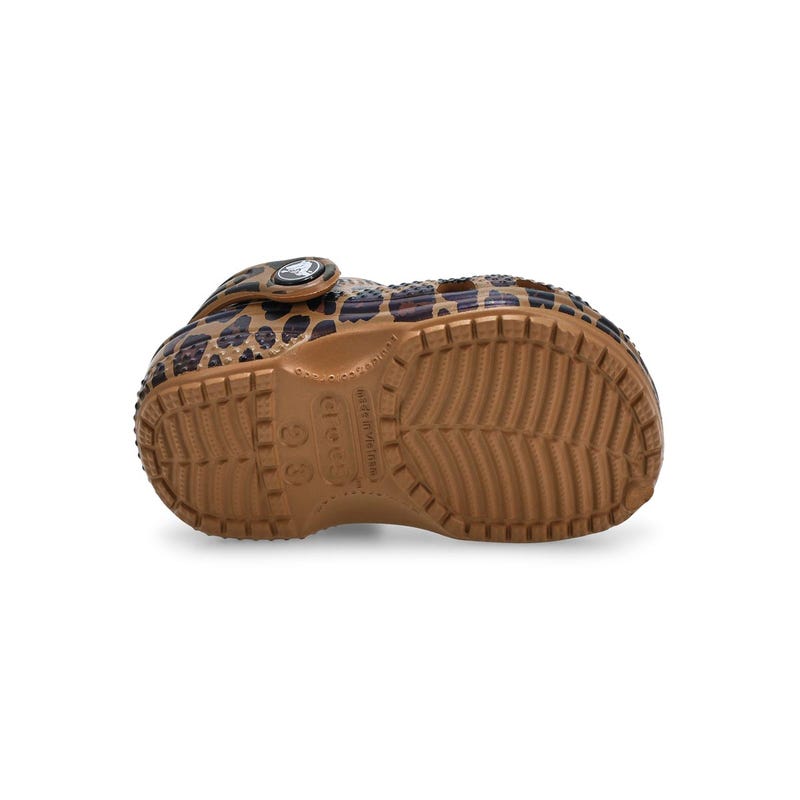 Sabot CROCS LITTLE EVA PRE-WALK, sépia/léopard, tout-petits
