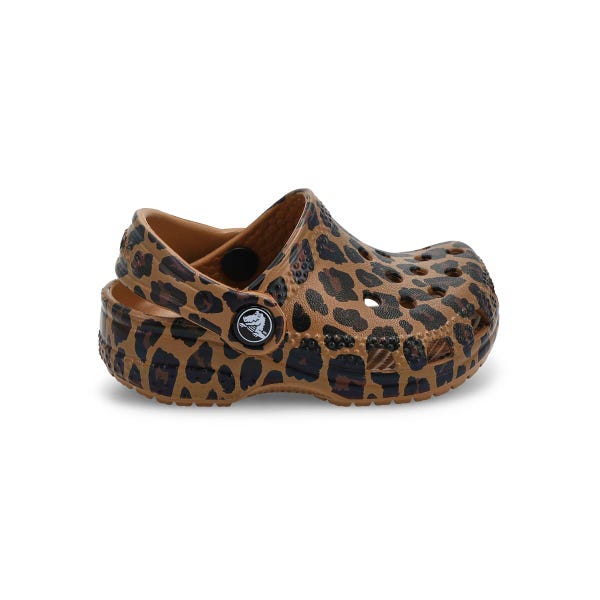Sabot CROCS LITTLE EVA PRE-WALK, sépia/léopard, tout-petits