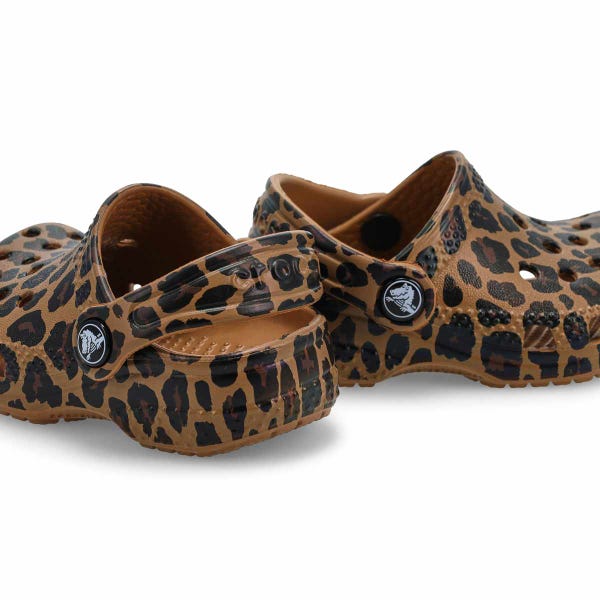 Sabot CROCS LITTLE EVA PRE-WALK, sépia/léopard, tout-petits