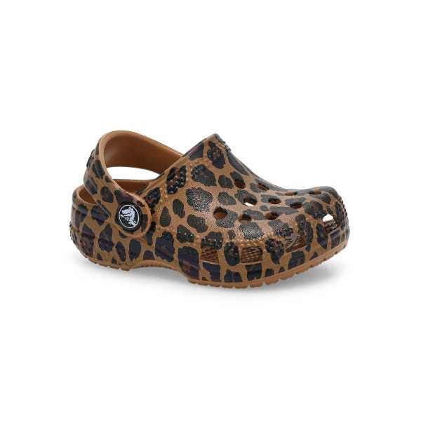 Sabot CROCS LITTLE EVA PRE-WALK, sépia/léopard, tout-petits