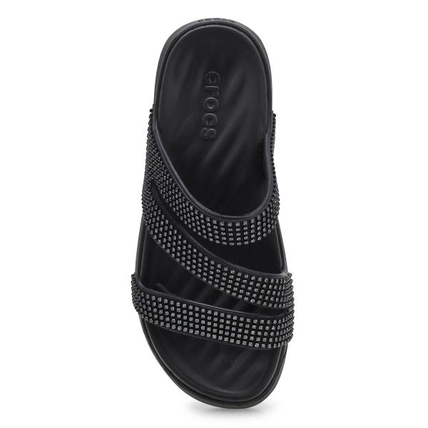 Women's Getaway Gems Strappy Sandal - Black Gems
