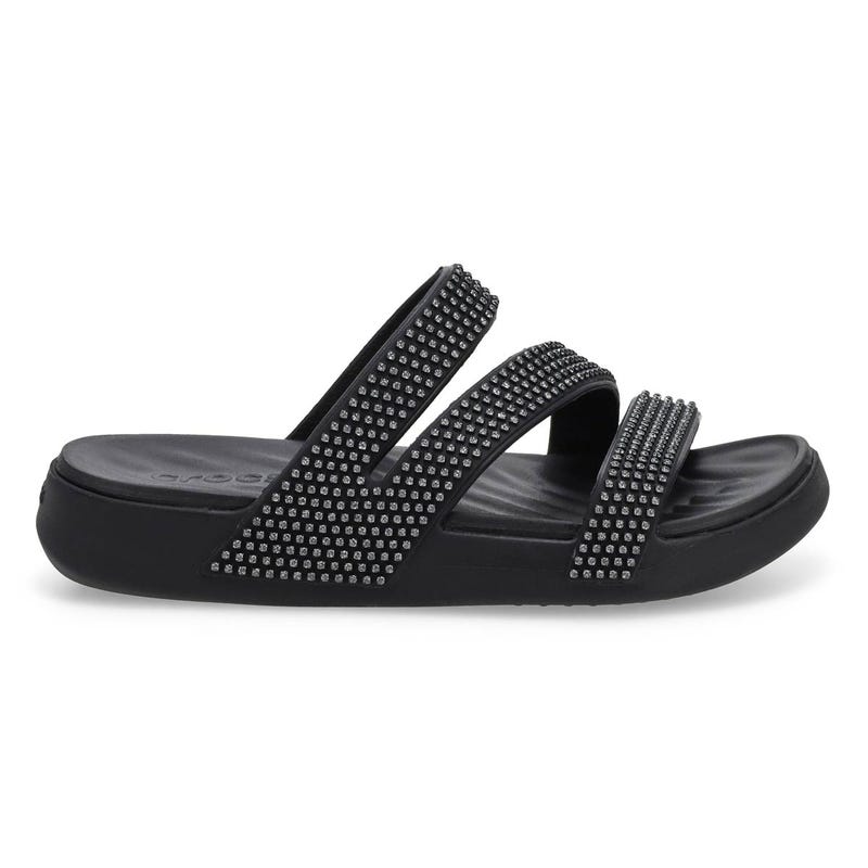 Women's Getaway Gems Strappy Sandal - Black Gems