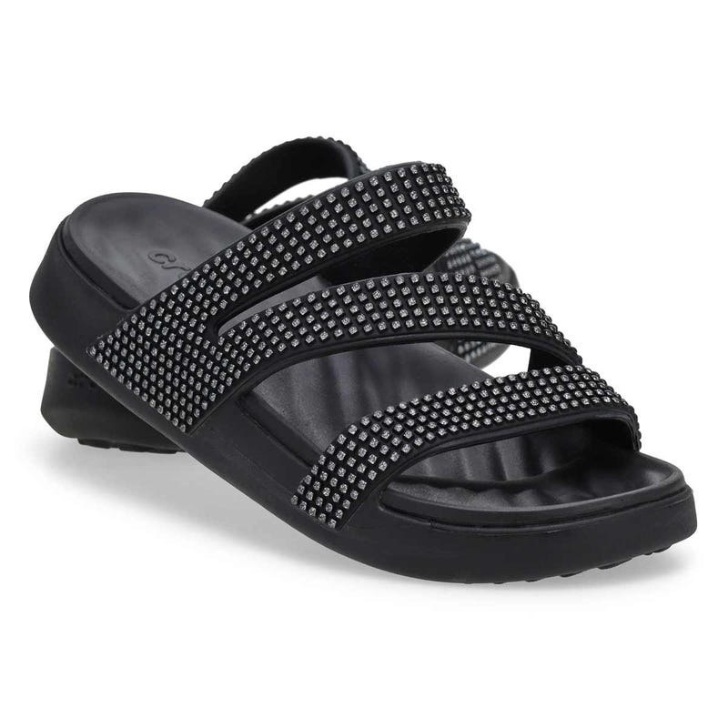 Women's Getaway Gems Strappy Sandal - Black Gems
