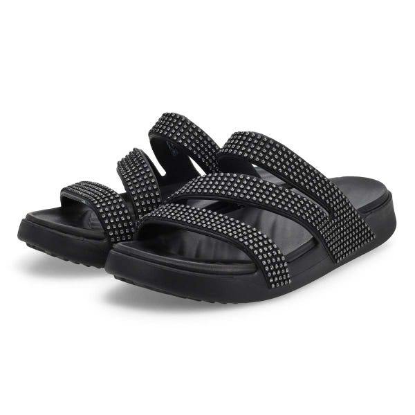 Women's Getaway Gems Strappy Sandal - Black Gems