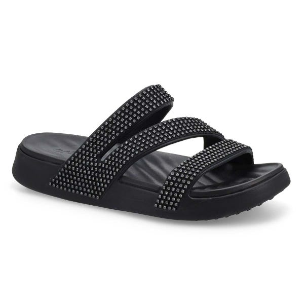 Women's Getaway Gems Strappy Sandal - Black Gems