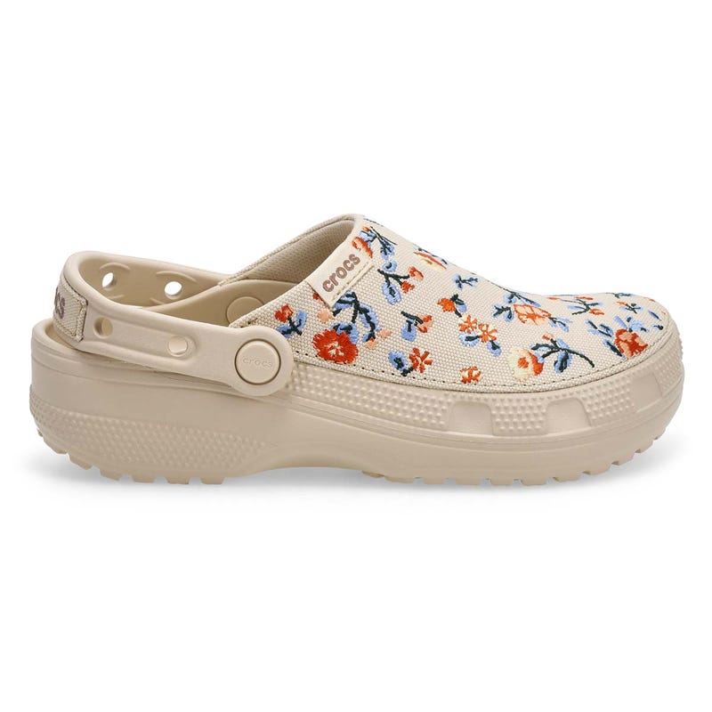 Sabot de confort CLASSIC CRAFTED FLORAL EVA, frappé, femmes