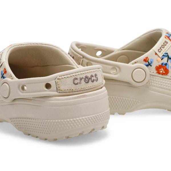 Sabot de confort CLASSIC CRAFTED FLORAL EVA, frappé, femmes