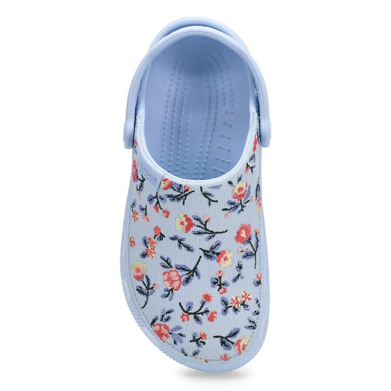 Women's Classic Crafted Floral EVA Comfot Clog - Blue Frost