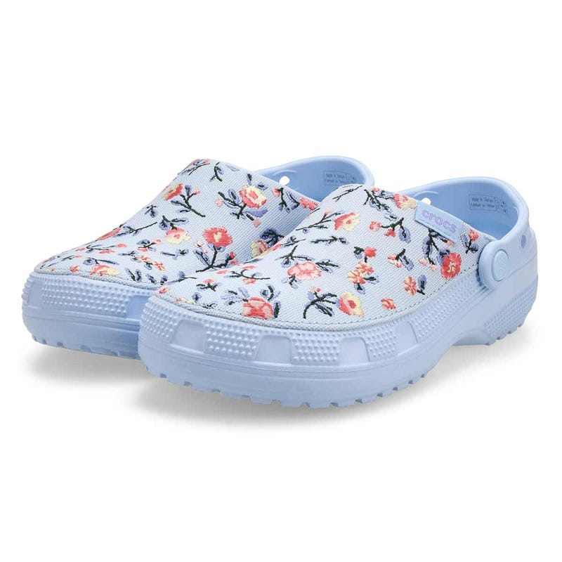 Women's Classic Crafted Floral EVA Comfot Clog - Blue Frost