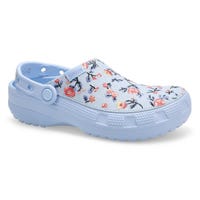 Women's Classic Crafted Floral EVA Comfot Clog - Blue Frost