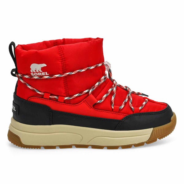 Women's Whitney III Slip On Waterproof Winter Boot - Bright Red/Black
