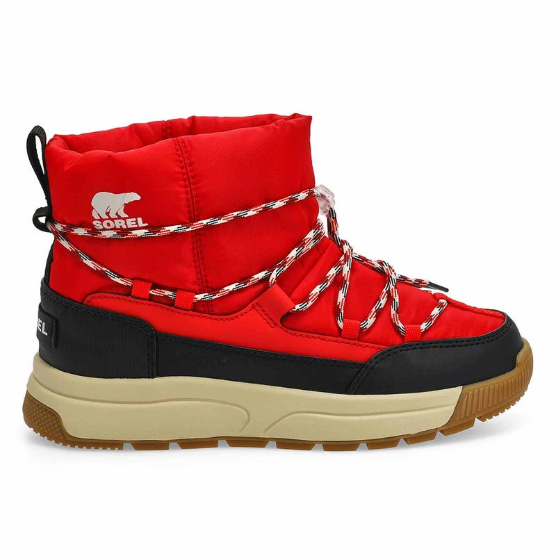 Women's Whitney III Slip On Waterproof Winter Boot - Bright Red/Black