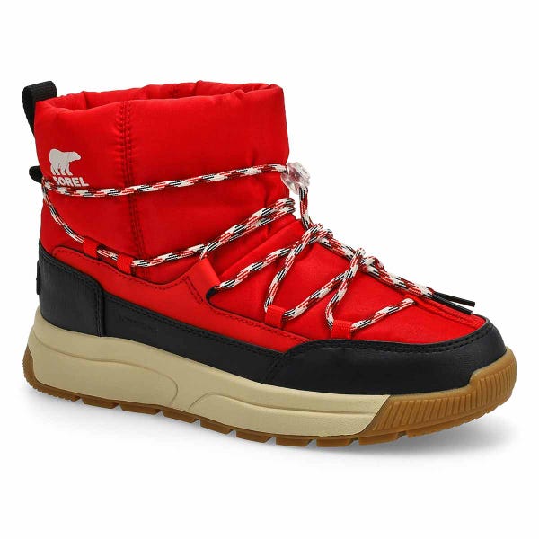 Women's Whitney III Slip On Waterproof Winter Boot - Bright Red/Black