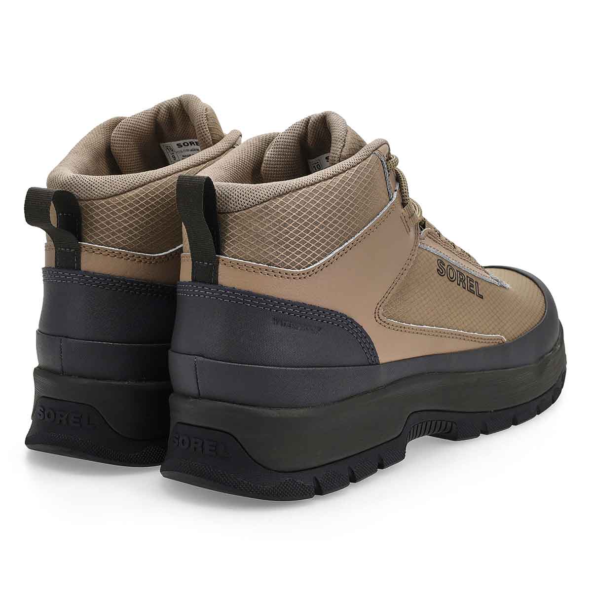 Botte sport imperméable mi-montante OUTING NW MID, kaki/jet, hommes