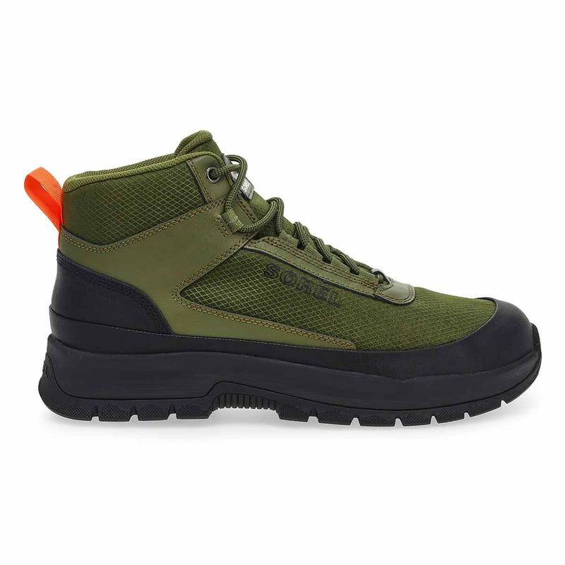 Botte sport imperméable mi-montante OUTING NW MID, vert utilitaire/noir, hommes