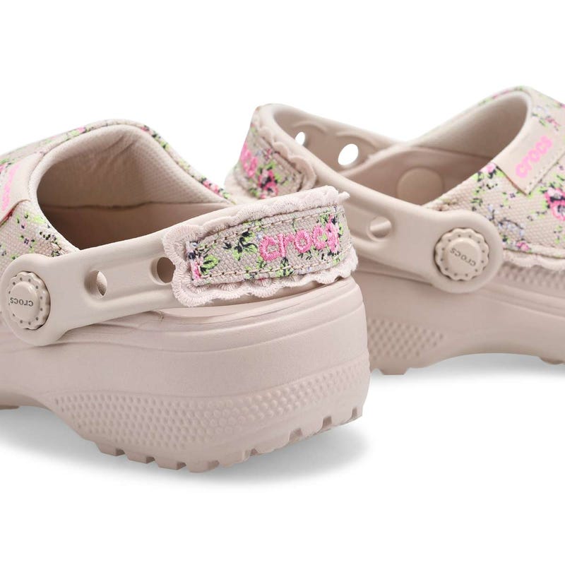 Kids'  Crafted Printed Canvas Clog - Cocoa Creme