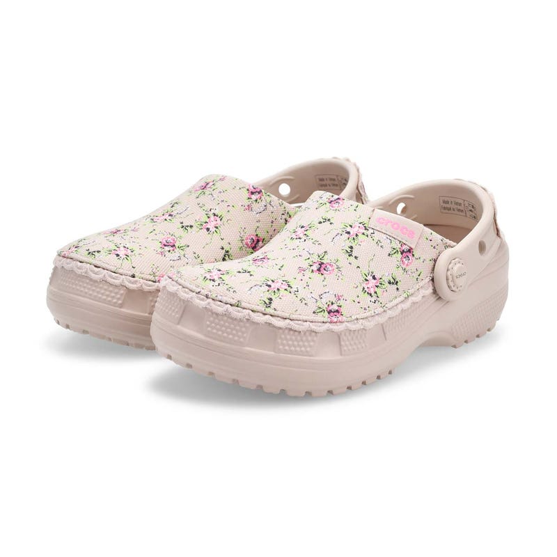 Kids'  Crafted Printed Canvas Clog - Cocoa Creme