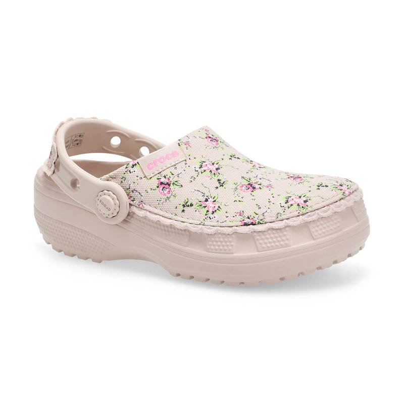 Kids'  Crafted Printed Canvas Clog - Cocoa Creme