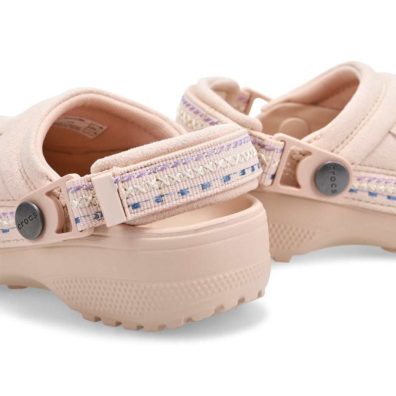 Sabot enfant Crafted Vegan Suede Stitch - Quartz