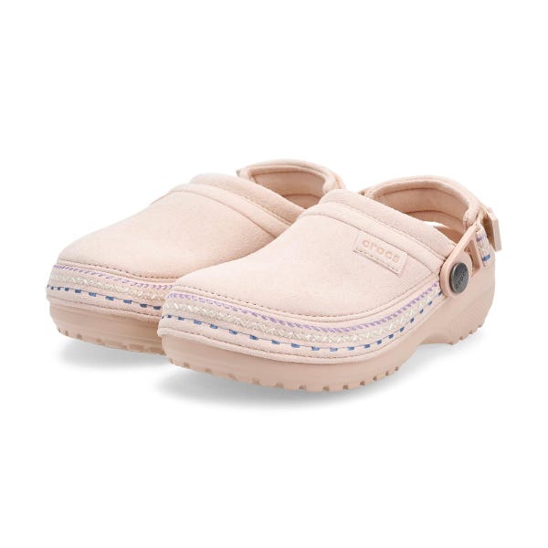 Sabot enfant Crafted Vegan Suede Stitch - Quartz