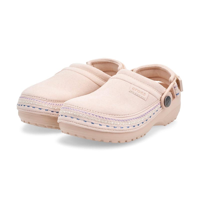 Sabot enfant Crafted Vegan Suede Stitch - Quartz