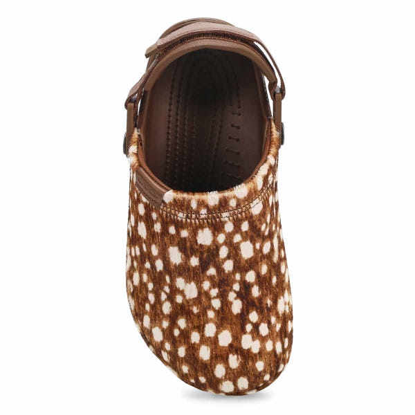 Women's Classic Crafted Pony Hair  Clog - Carob