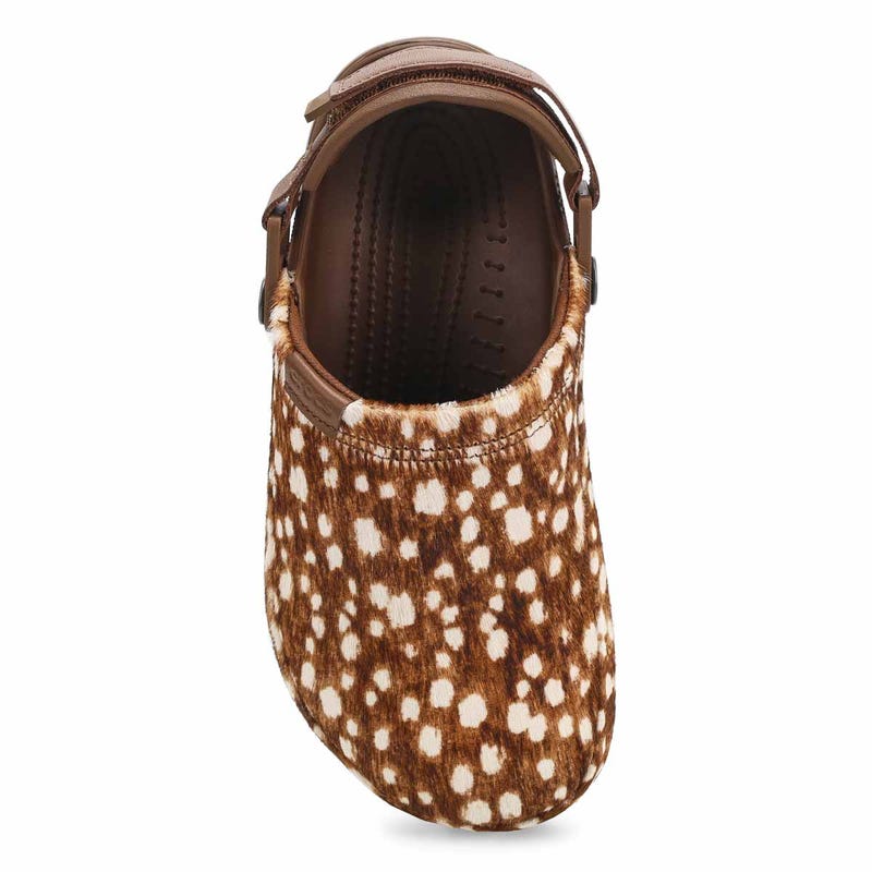 Women's Classic Crafted Pony Hair  Clog - Carob