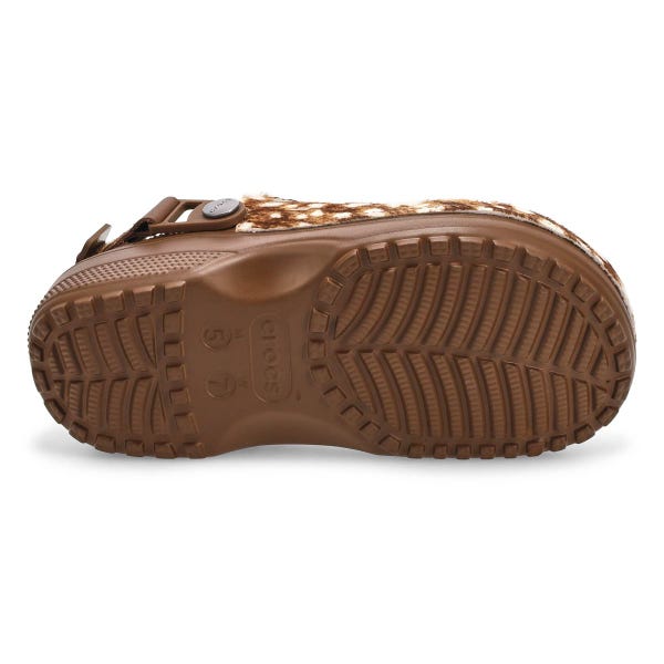 Women's Classic Crafted Pony Hair  Clog - Carob