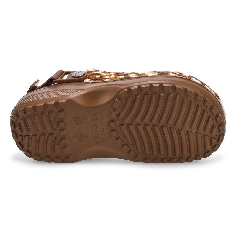 Women's Classic Crafted Pony Hair  Clog - Carob