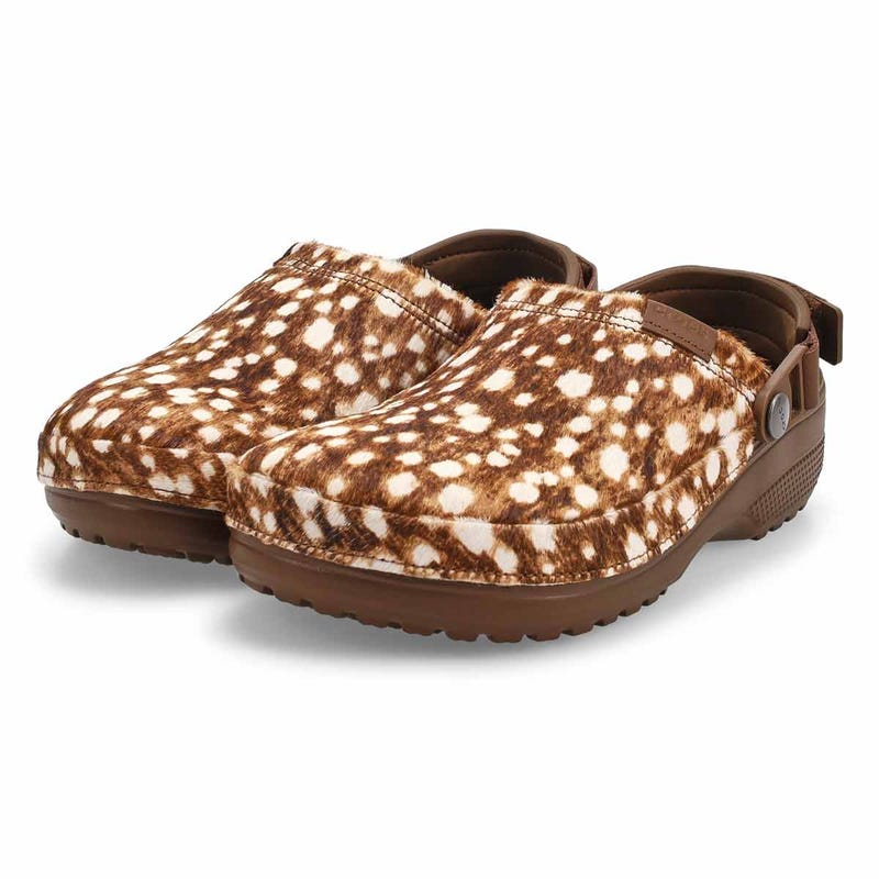 Women's Classic Crafted Pony Hair  Clog - Carob