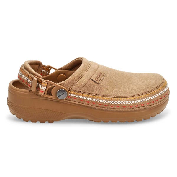 Sabot Classic Crafted en suède végane pour femmes - Sépia